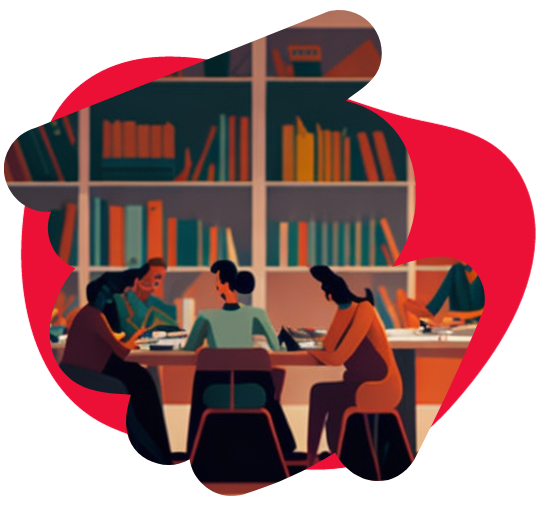 People reading together